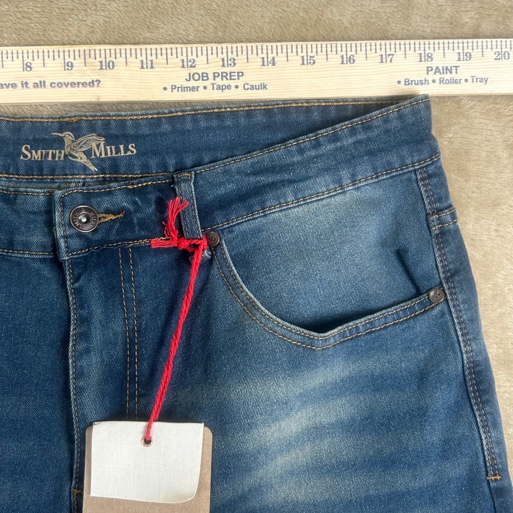 Smith & Mills Mens Slim Fit Stretch Jeans Golden Tint Blue 36x32 SM-11000225 NWT - Picture 4 of 9